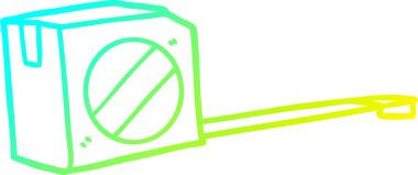 Bir insan tarafından çizilmiş bir çizgi film şeridinin soğuk gradyan çizimi