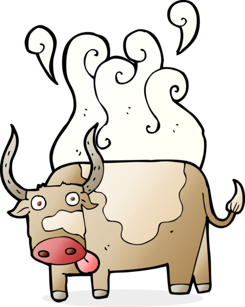 Bir insan tarafından çizilmiş dumanlı bir boğa.