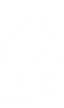 Bir insan tarafından çizilen Şen Kedi Tebeşiri