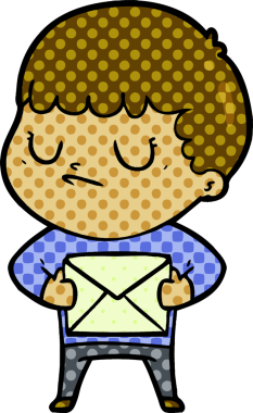 Bir insan tarafından çizilmiş huysuz çocuk çizgi filmi.