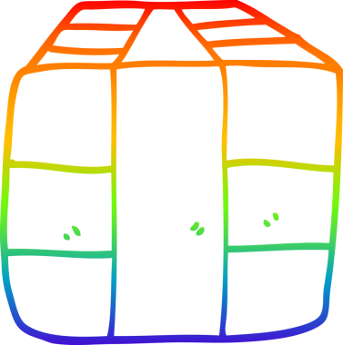 gökkuşağı gradyan çizimi bir insan tarafından çizilmiş bir karikatür