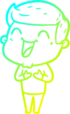 Bir insan tarafından çizilmiş bir çizgi film karakterinin soğuk çizgi çizimi.