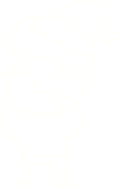 Bir insan tarafından çizilen Noel Adam Tebeşiri