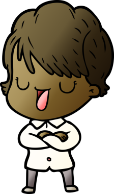 Bir insan tarafından çizilmiş bir karikatür kadın konuşuyor.