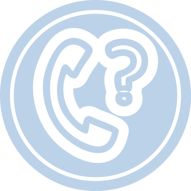 Bir insan tarafından çizilmiş soru işareti dairesel simgesi olan telefon ahizesi