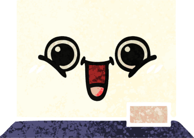 Bir insan tarafından çizilmiş beyaz bir panonun retro çizim tarzı karikatürü