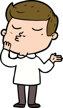 Bir insan tarafından çizilmiş karikatür mankeni adam.