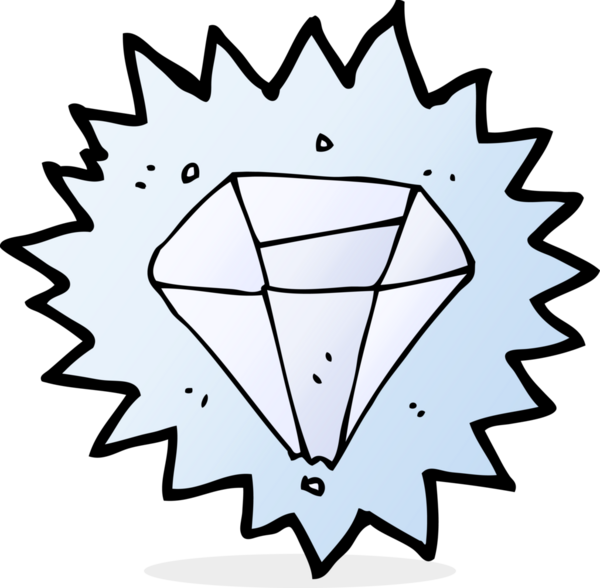 bir insan tarafından çizilmiş elmas karikatür