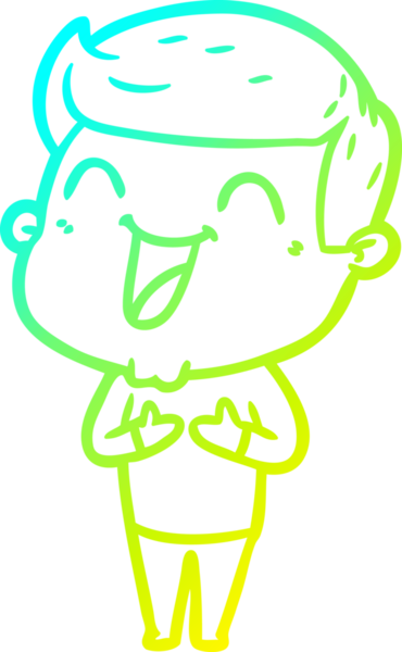 Bir insan tarafından çizilmiş bir çizgi film karakterinin soğuk çizgi çizimi.