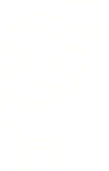 Bir insan tarafından çizilen Noel Adam Tebeşiri