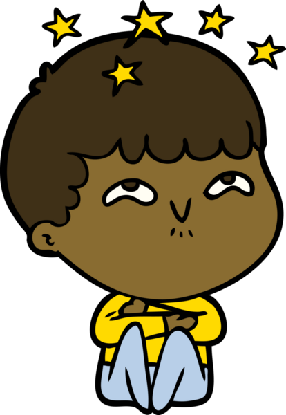 çizgi film bir insan tarafından çizilmiş hayret verici çocuk.