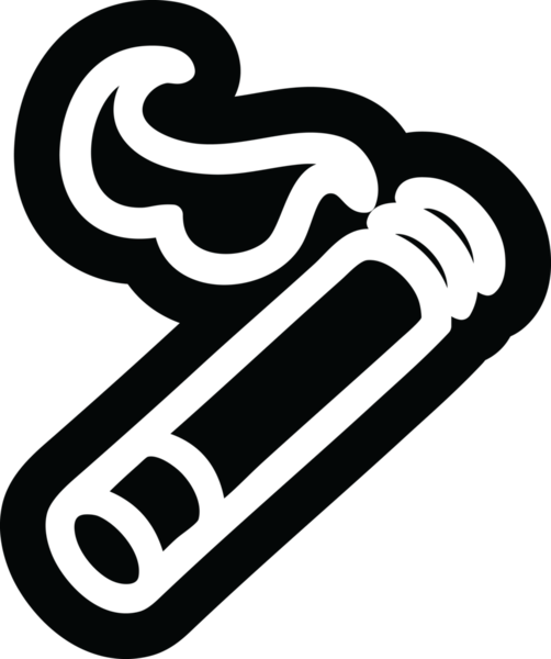 Bir insan tarafından çizilmiş sigara simgesi