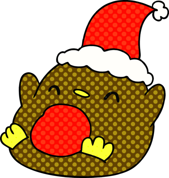 Bir insan tarafından çizilmiş kawaii pengueninin el çizimi karikatürü