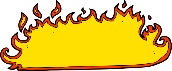 Bir insan tarafından çizilmiş çizgi film ateş sınırı