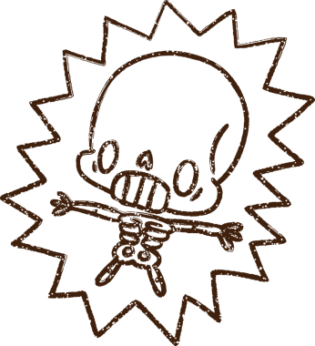 Bir insan tarafından çizilen elektrik şoku karakalem çizimi