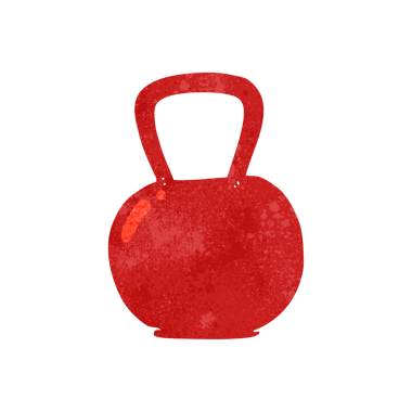 Bir insan tarafından çizilmiş el yazması retro çizgi film çaydanlık çanı.