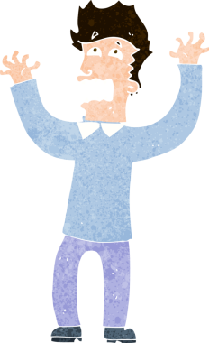 Bir insan tarafından çizilmiş el çizimi karikatür