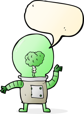 bir insan tarafından çizilmiş konuşma balonu olan robot robot robot robot robot.