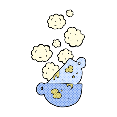 Bir insan tarafından çizilmiş el yazısıyla çizilmiş kirli kahve fincanları.