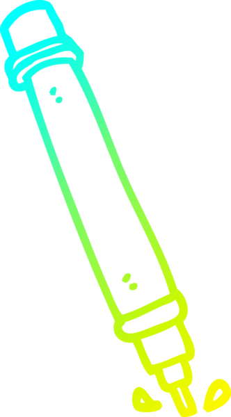 Bir insan tarafından çizilmiş bir karikatür kaleminin soğuk eğimli çizimi