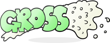 Bir insan tarafından çizilmiş brüt freehand karikatürü