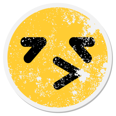 Bir insan tarafından çizilmiş yorgun kuş yüzlü çember