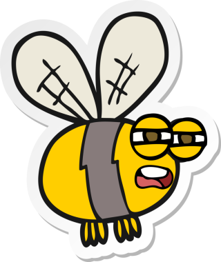 Bir insan tarafından çizilmiş çizgi film etiketi.