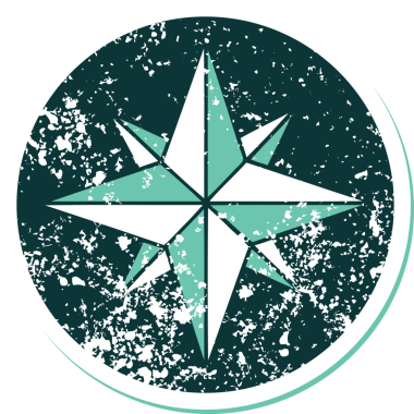 Bir insan tarafından çizilmiş bir yıldızın sembolik dövmeli görüntüsü