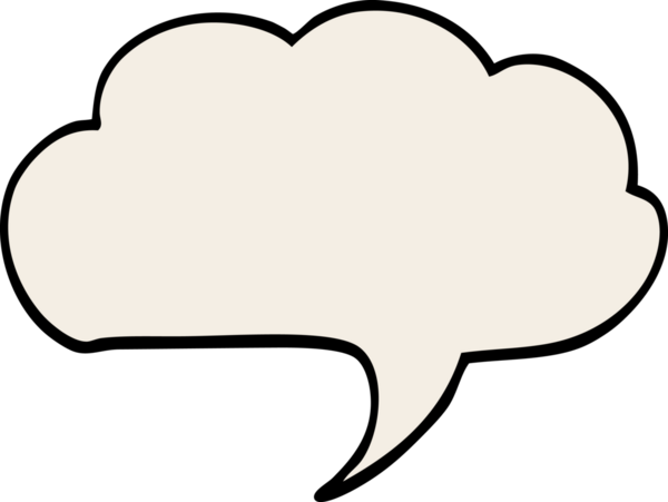 bir insan tarafından çizilmiş karalama ifade kabarcığı