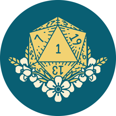 Retro Dövme Tarzı Doğal Zarlar Bir insan tarafından çizilmiş çiçek elementleri ile yuvarlanır