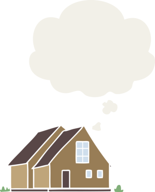 Düşünce baloncuklu karikatür bir insan tarafından çizilmiş.