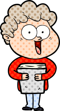 Bir insan tarafından çizilmiş mutlu bir adam.