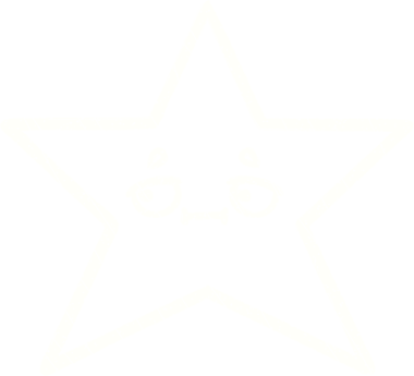 Bir insan tarafından çizilmiş yüz tebeşirli yıldız