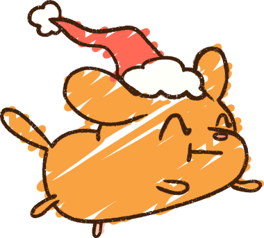 Bir insan tarafından çizilen Noel Köpeği Tebeşiri