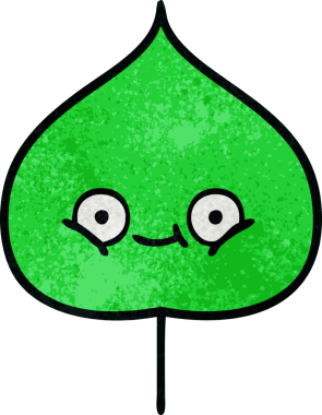 Bir insan tarafından çizilmiş dışavurumsal yaprağın grunge deseni.