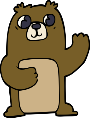 Bir insan tarafından çizilmiş çizgi film karalaması.