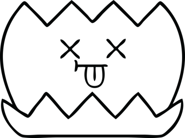 Bir insan tarafından çizilmiş nilüfer çiçeğinin çizgi çizimi.