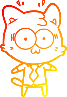 İnsan tarafından çizilmiş bir çizgi filmin sıcak eğimli çizimi.