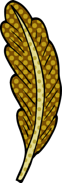 bir insan tarafından çizilmiş karalama kuş tüyü.