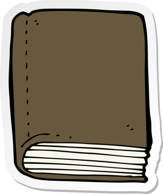 Bir insan tarafından çizilmiş bir çizgi roman çıkartması.