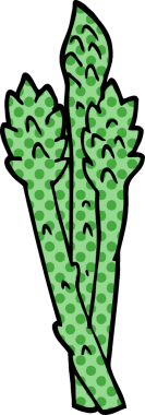 bir insan tarafından çizilmiş karalama kuşkonmaz bitkisi