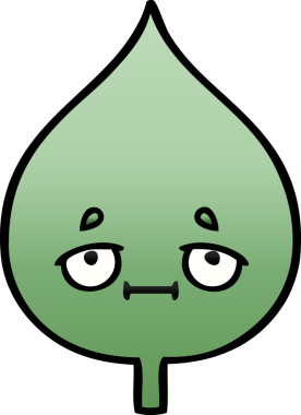 Bir insan tarafından çizilmiş dışavurumsal yaprağın gölgelenmiş çizimi