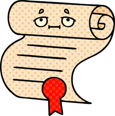 bir insan tarafından çizilmiş bir sözleşmenin çizgi roman tarzı