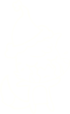 Bir insan tarafından çizilen Noel Kurdu Tebeşiri