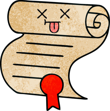 Bir insan tarafından çizilen kontratın retro grunge doku karikatürü