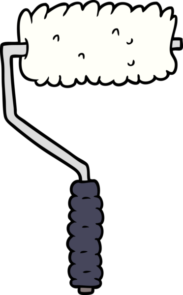 Bir insan tarafından çizilmiş çizgi film boyacısı.