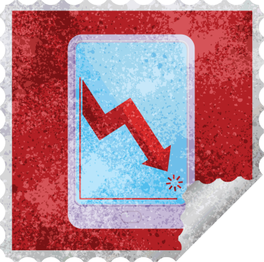 bir insan tarafından çizilmiş iş performansı grafik kare etiketini gösteren elektronik tablet