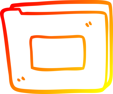 Bir insan tarafından çizilmiş karikatür kağıdının sıcak gradyan çizimi