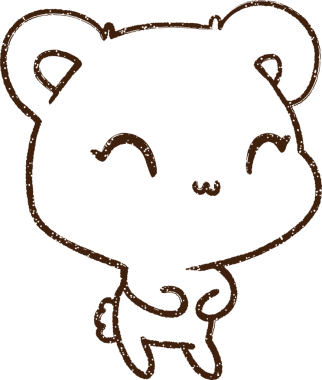 Bir insan tarafından çizilen Ayı Kömürü Çizimi