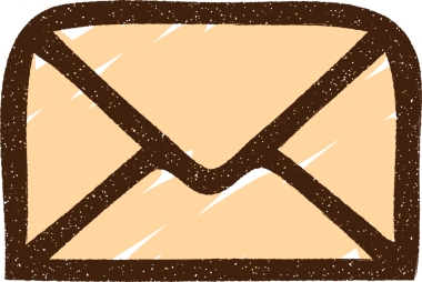 Bir insan tarafından çizilmiş Posta Sembol Tebeşiri